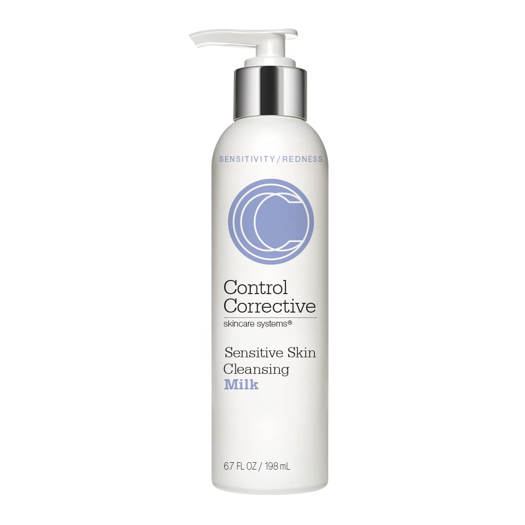 Control Corrective Sensitive Skin Cleansing Milk | Creamy, Calming Cleanser to Remove Make-Up &amp; Daily Build Up Without Stripping the Skin | 6.7 oz