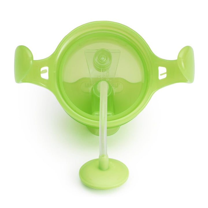 Munchkin® Any Angle™ Sippy Cup for Toddlers, Weighted Straw Trainer Cup with Click Lock™ Lid, 7 Ounce, Green