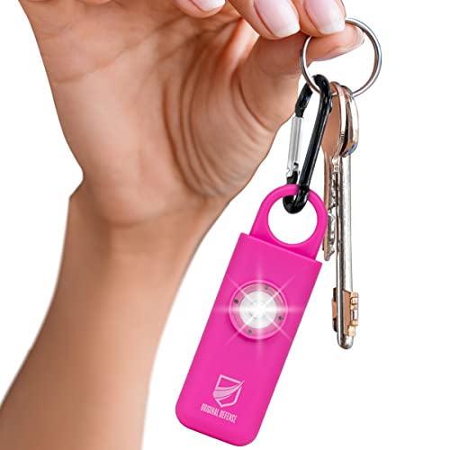 ® Siren Self Defense for Women - Personal Alarm for Women, Children, & Elderly - Recommended by Police - 130 dB Loud Self Defense Keychain Siren with LED Strobe Light (Magenta)