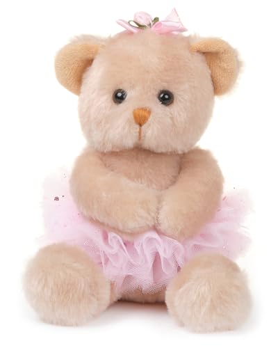 Bella Plush Ballerina Teddy Bear Stuffed Animal, 6 Inch