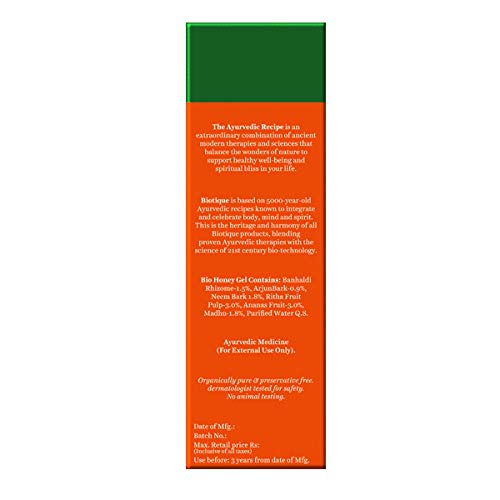 Biotique Bio Honey Gel Refreshing Foaming Face Cleanser, 120 ml/4.05Fl.Oz.