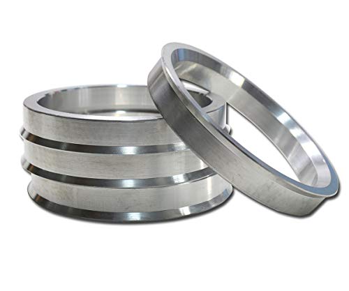 66.6 to 57.1 Hub Centric Rings, Aluminum Hubcentric Rings for Audi A3 A4 Q3 S3 VW Jetta GTI Passat Golf with 57.1mm hub bore, Pack of 4