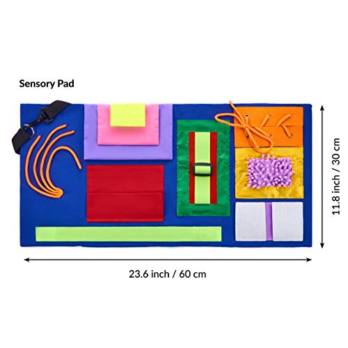 Fidget Blanket for Dementia | Calming & Comforting Activities for Adults with Dementia | Sensory Blanket | Dementia Products for Elderly | Helps Alzheimers, Dementia, Asperger’s, Autism, Anxiety