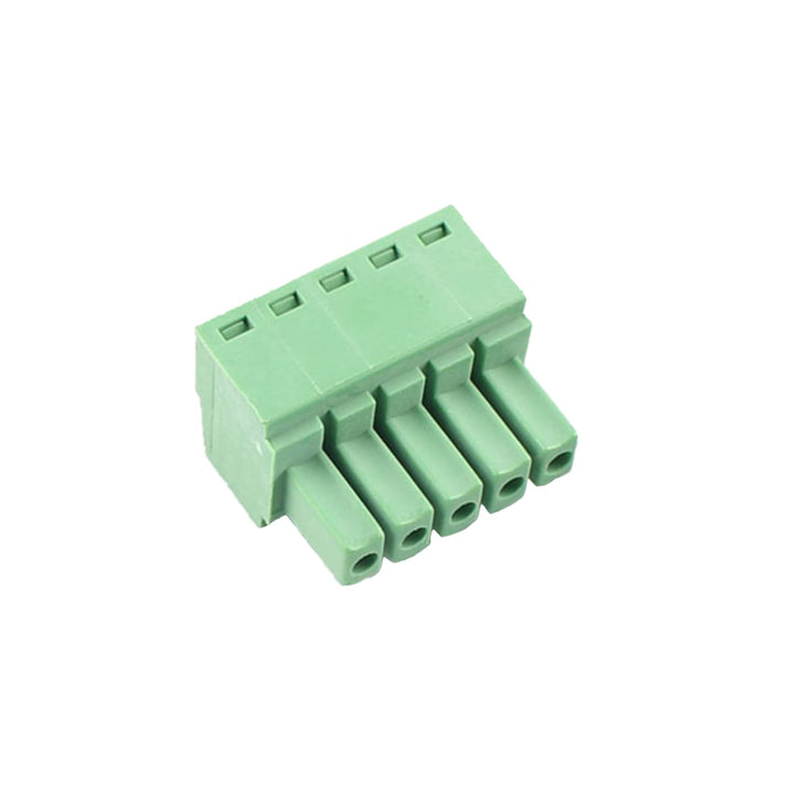 Cermant 10PCS 5 Pin 3.5mm Pitch PCB Green Pluggable Ter