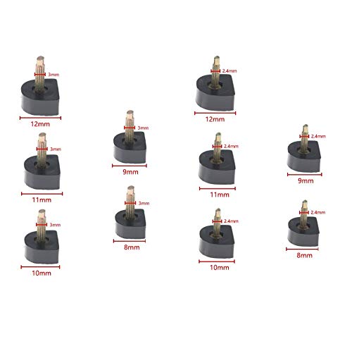 LinaLife 40pcs/20pairs High Heel Tips Black High Heel S