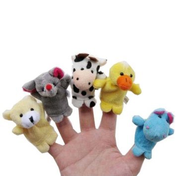 Finger Puppet Set | The Original Storytime Learning Aid | 16 Pack | Puppets for Teachers | Parents | Students &amp; Children - Storytelling Reading Prop