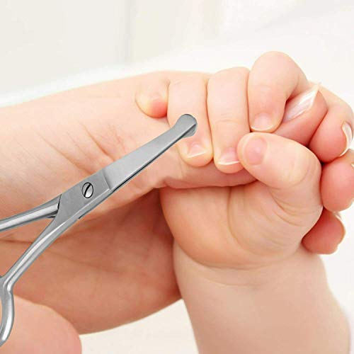 Baby Scissors Nail with Rounded Probe Tip - Age: 0 m+3 Years Stainless Steel