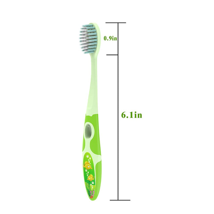 N-amboo Soft Bristles Colorful Kids Toothbrush for Todd