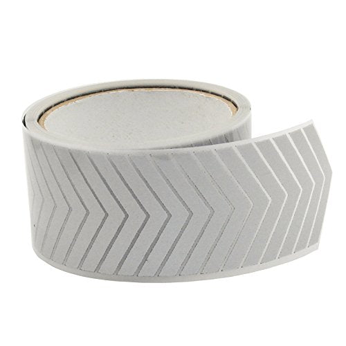 2 Safety Silver Reflective Iron on Fabric Clothing Tape Heat Transfer Vinyl Film DIY Arrow M01 (2 x 33ft)