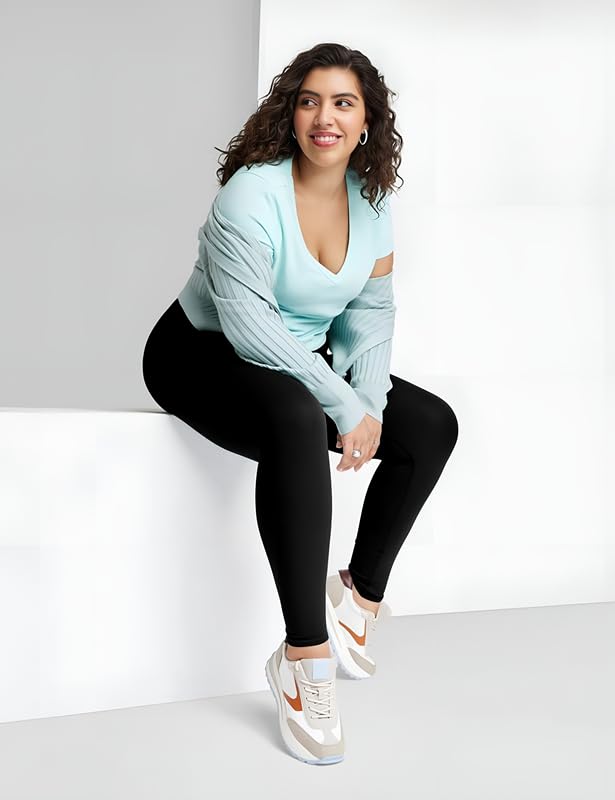 3 Pack Leggings for Women High Waisted No See-Through Tummy Control Soft Yoga Pants Womens Workout Athletic Running Leggings