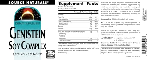 Source Naturals Genistein Soy Complex* 1000 mg - 120 Ta