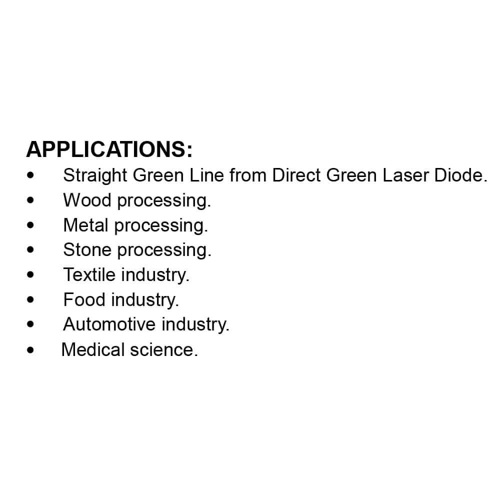 Laser Module VLM-520-27 LPA Direct Green Laser Line Generator (Industrial Use Line Laser)