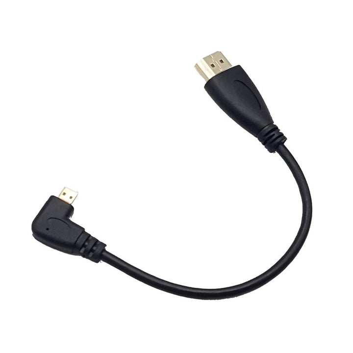 Angled Micro HDMI to HDMI Cable;Seadream 2pcs 8inch 90 