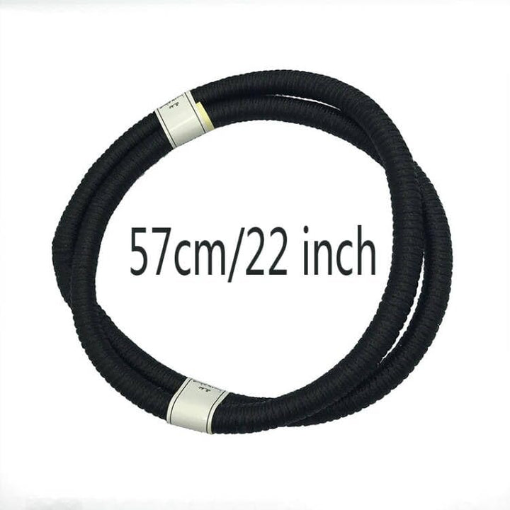 Scarf Headband Men Head Wrap Adjustable East Arab Desert Headband Turban Middle Dubai Head Kerchief Rope Mens Headband (Black 57CM)