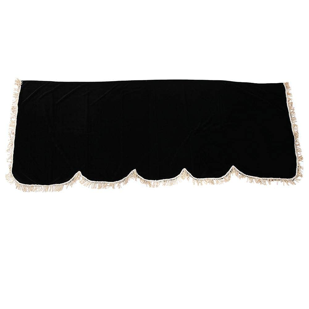 88 Key Piano Cover,Electronic Piano Keyboard Anti-Dust Cover Piano Cover with Split Curtain Design (Black)