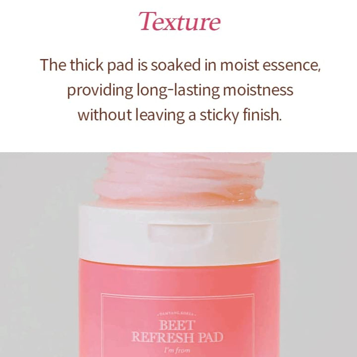 I’m from Beet Refresh Pad 60 sheets, triple-layered pad