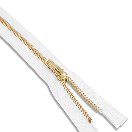 24 Brass Jacket Zipper Separating 24inch Black Zip for 