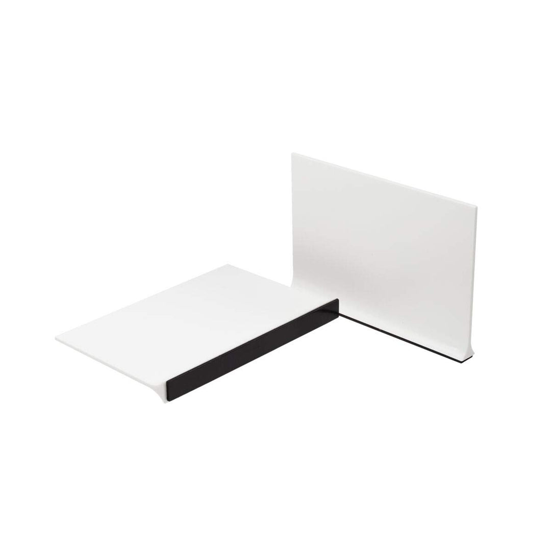 Apothecary Products Magnetic Shelf Divider, For Vitamins, Books, Food and More, 6 in x 4 in, White