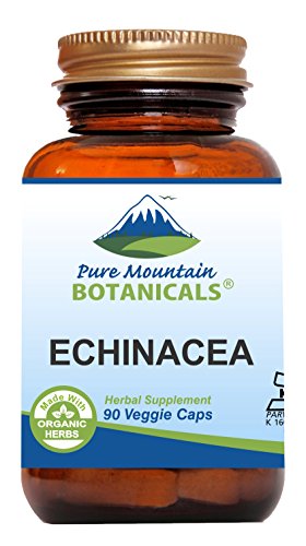 Echinacea Capsules Supplement - Kosher Vegan Caps with 420mg Organic Echinacea Root