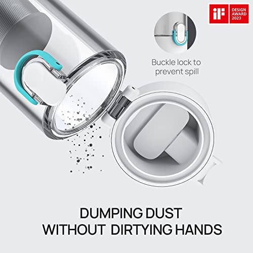 H8 Apex Car Vacuum Cleaner, Portable Handheld Vacuum Cleaner with 12000Pa High Power, Ultra-Lightweight 1.2lbs, USB-C Fast Charging, Mini Car Vacuum for Car, Home, Pet Hair,