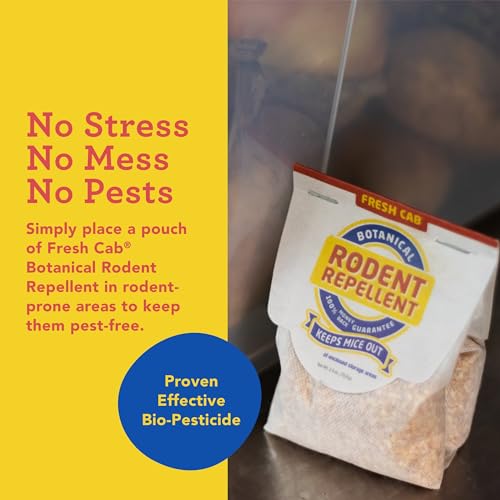 Rodent Repellent - Botanical Pest Control for Indoor Use - Safe for Kids &amp; Pets When Used As Directed - Made with Plant Fibers, Balsam Fir Essential Oil &amp; Fragrance - 4-Pack