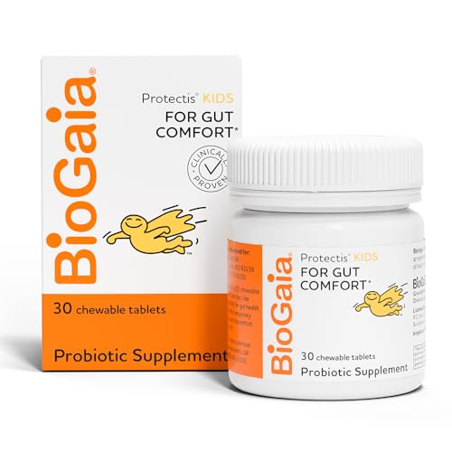Protectis Kids | Probiotic for Ages 3+ | Eases Occasional Digestive Issues & Promotes Regularity | Allergen, Dairy, Soy & Gluten Free | Backed by 30 Years of Research | 30 Day Supply