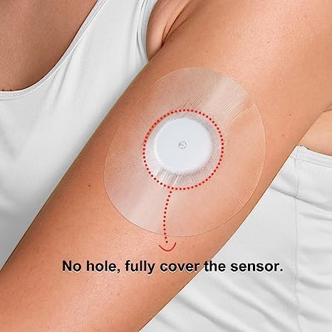 Freestyle Sensor Covers 40Pack, Libre 1/2/3 Sensor Covers Waterproof Sensor Patches for Enlite Medtronic Guardian CGM Tape, Non-adhesive on The Center 14 Days Long Stay Hypoallegenic