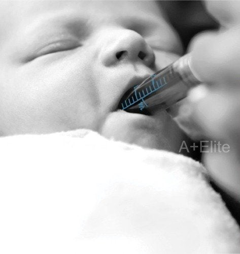 BAXA ExactaMed Oral Liquid Medication Syringe 5cc/5mL 10/PK Clear Medicine Dose Dispenser with Cap Exacta-Med Baxter Comar Latex Free