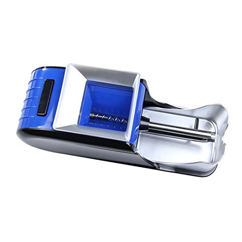 Cigarette Rolling Machine Electric Automatic Injector Tobacco Roller Maker (Blue and Black)