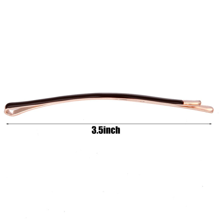 Yishenyishi Pack Of 10 Curved Jumbo Bobby Pins,Hair Clips (Brown)