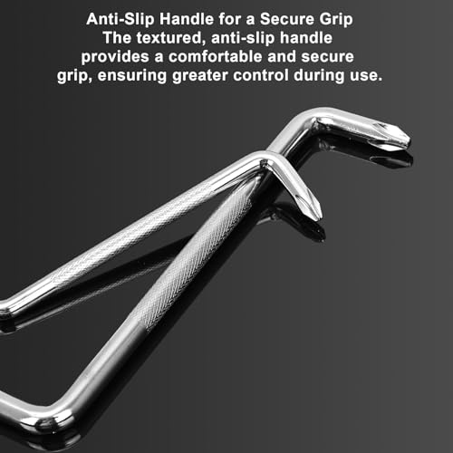 3 Pcs Offset Screwdriver Set - Right Angle Phillips and Flat Head, 90 Degree Screwdriver for Tight Spaces, Angle Screwdriver Tool for DIY and Home Use