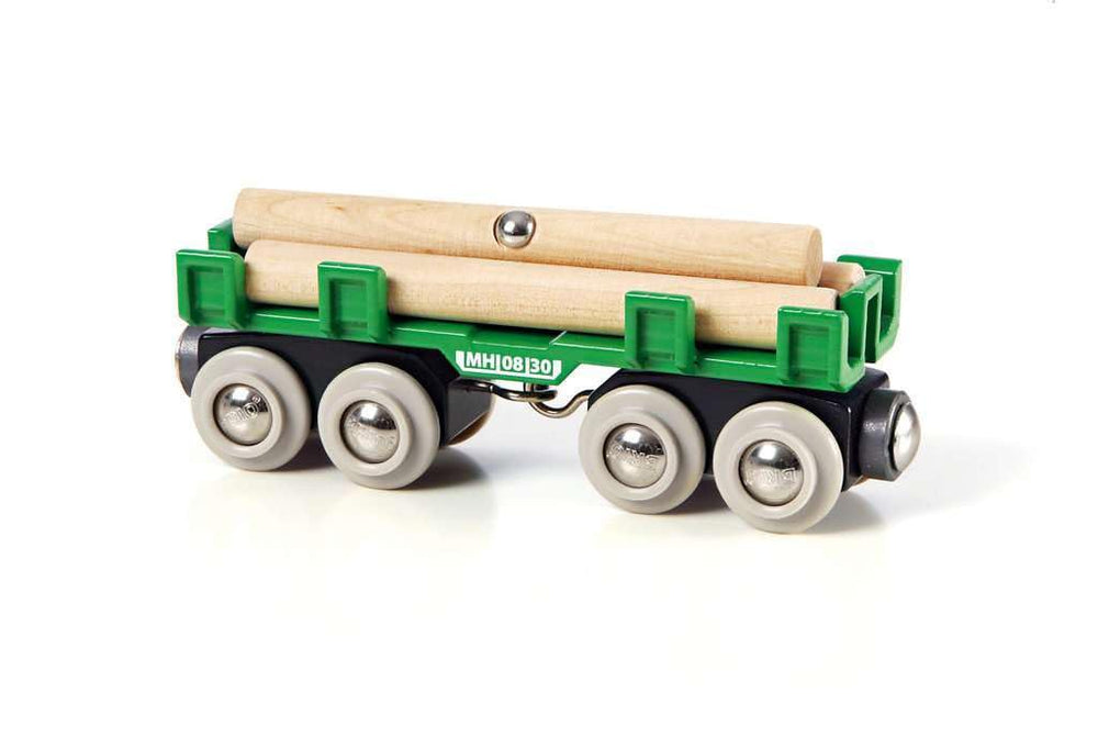 BRIO World - 33696 Lumber Loading Wagon | 4 Piece Toy T