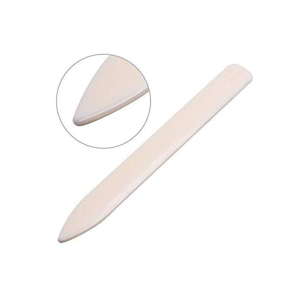 Lvcky Paper Creaser Set Bone Folder Scorer Crease Marker for Paper Crafts, Card Making, Office Supplies and Handmade Books Bookbinding, 2 Pieces