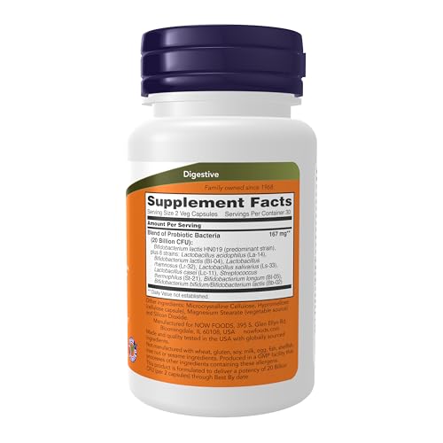 NOW Foods Supplements, Clinical GI Probiotic™, 50+ Form