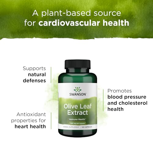Swanson Olive Leaf Extract Capsules with 20% Oleuropein