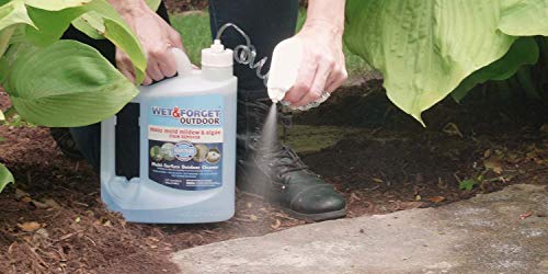 Wet &amp; Forget Outdoor Moss, Mold, Mildew, &amp; Algae Stain Remover Multi-Surface Cleaner, Ready to Use, 64 Ounce