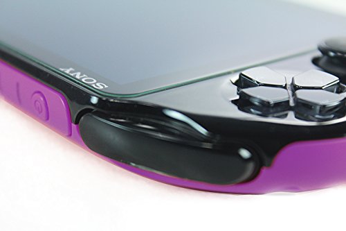 (4-Pack) 2 Front+2 Back Covers Screen Protectors for Sony PlayStation Vita 2000, Akwox 9H Tempered Glass Front Screen Protector and HD Clear PET Back Screen Protective Film for PS Vita PSV 2000