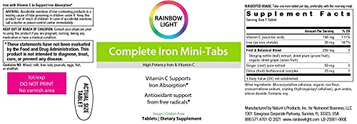 Rainbow Light - Complete Iron Mini-Tabs, Gently Encoura