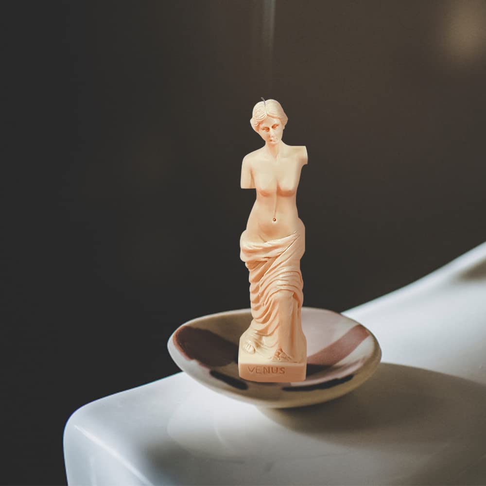 4Pcs 3D Christmas Candle Silicone Mold Roman Column Shape, Ancient Greek Pillar Candle Mold, DIY Candle Plaster Soap Craft Making Tool