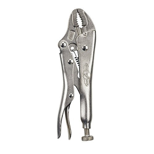 VISE-GRIP Locking Pliers with Wire Cutter, 5-Inch, Curved Jaw (902L3)