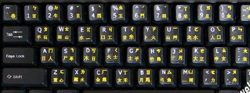 Chinese-English Black Backgroubd Keyboard Stickers Non Transparent For Computers Laptops Desktop Keyboards