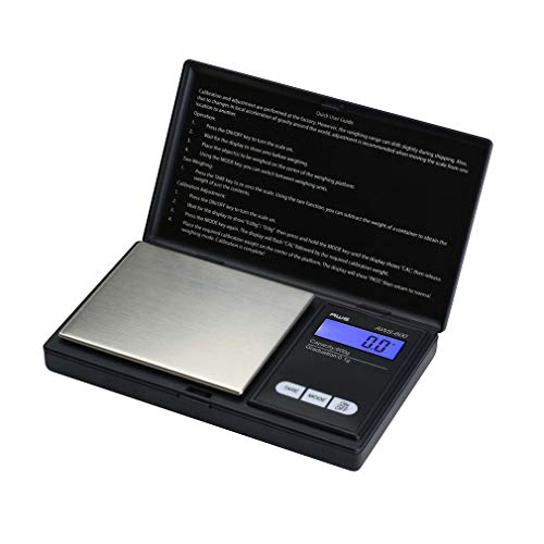 American Weigh Scales AWS-600 Digital Pocket Weight Scale, Digital Gram Scale, Jewelry Scale, Food Scale, Medicine Scale, Kitchen Scale, Small Pocket Scales, Backlit LCD 600 G x 0.1 G(Black)