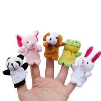 Finger Puppet Set | The Original Storytime Learning Aid | 16 Pack | Puppets for Teachers | Parents | Students &amp; Children - Storytelling Reading Prop