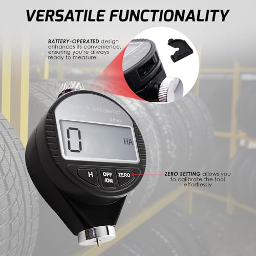 Portable Shore A Rubber Hardness Meter, Pocket Size 0-1