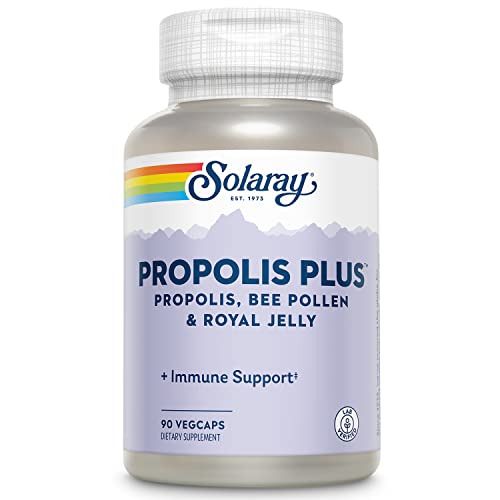 Propolis Plus | Healthy Immune System Support with Propolis, Bee Pollen & Royal Jelly | 90 VegCaps