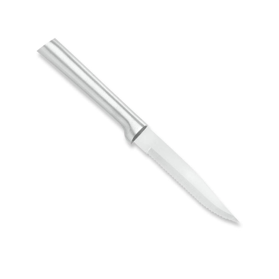 Rada Cutlery Serrated Steak Knife ââ‚¬â€œ Stainless Steel Blade With Aluminum Handle Made in USA, 7-3/4 Inches