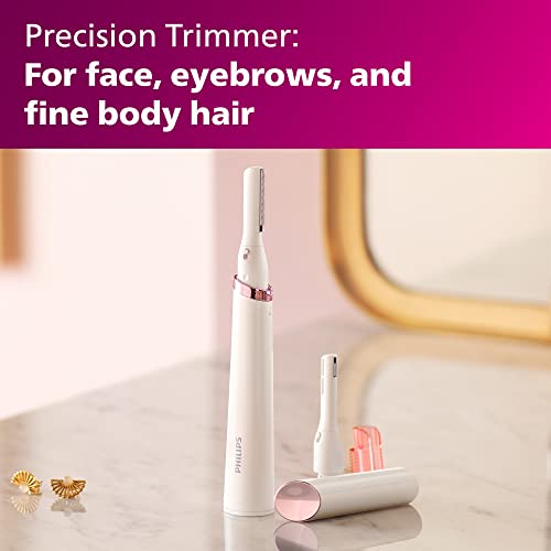 Philips Beauty Women&#39;s Bikini Trimmer and Precision Trimmer Special Edition Bundle, BRT387/90,Pink and White