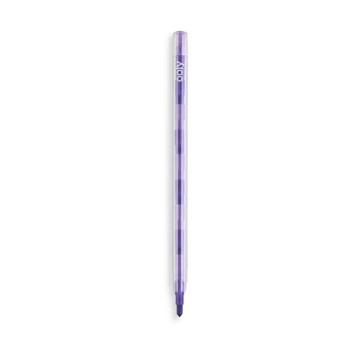 Presto Chango Pencil Crayon - 6 Piece Set - 12 Interchangeable Color Lead Crayons - Erasable