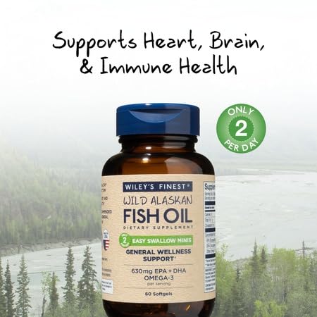 Wiley&#39;s Finest Wild Alaskan Fish Oil Easy Swall