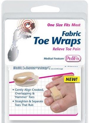 PEDIFIX Comfort Fabric Hammer Toe Wraps Crooked Toe Pai